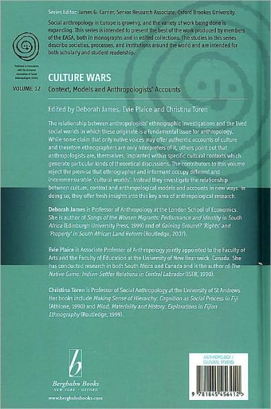 Culture Wars: Context, Models and Anthropologists' Accounts / Edition 1