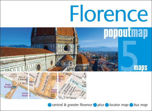 Florence PopOut Map: Handy pocket size pop up city map of Florence