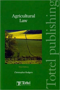 Title: Agricultural Law / Edition 3, Author: Christopher P. Rodgers