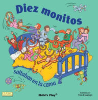 Title: Diez Monitos Saltaban en la cama, Author: Tina Freeman