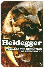 Title: Towards the Definition of Philosophy / Edition 1, Author: Martin Heidegger