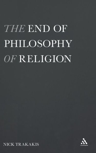 The End of Philosophy of Religion