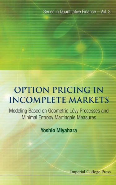 Option Pricing In Incomplete Markets: Modeling Based On Geometric L'evy Processes And Minimal Entropy Martingale Measures