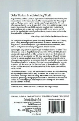 Older Workers In A Globalizing World An International Comparison Of Retirement And Late Career Patterns In Western Industrialized Countries By Dirk Hofacker Hardcover Barnes Noble