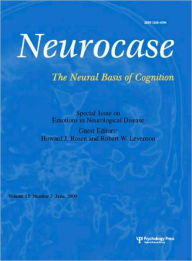 Title: Emotions in Neurological Disease: A Special Issue of Neurocase / Edition 1, Author: Howard J. Rosen