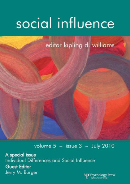 Individual Differences and Social Influence: A Special Issue of Influence