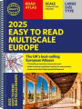 2025 Philip's Easy to Read Multiscale Road Atlas Europe: (A4 Spiral binding)