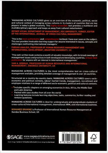Managing Across Cultures: Concepts, Policies and Practices / Edition 1