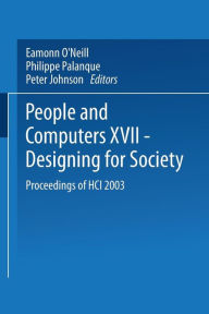 Title: People and Computers XVII - Designing for Society: Proceedings of HCI 2003, Author: Eamonn O'Neill