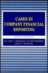 Title: Cases in Company Financial Reporting, Author: Robert E Jupe