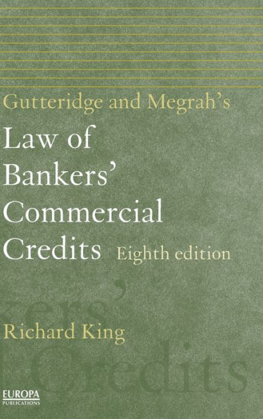 Gutteridge and Megrah's Law of Bankers' Commercial Credits
