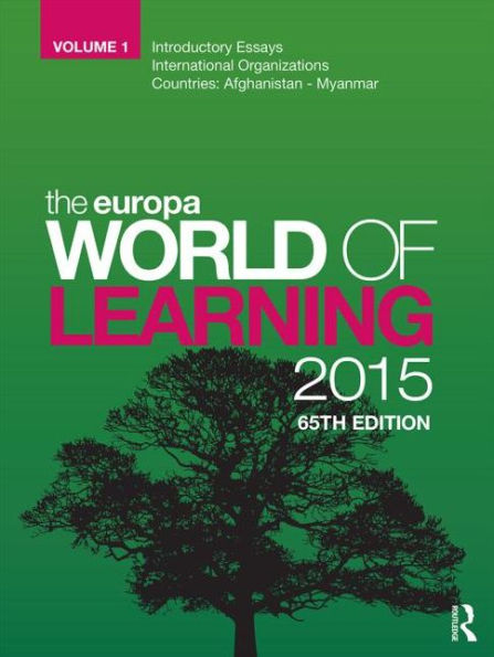 The Europa World of Learning 2015 / Edition 65
