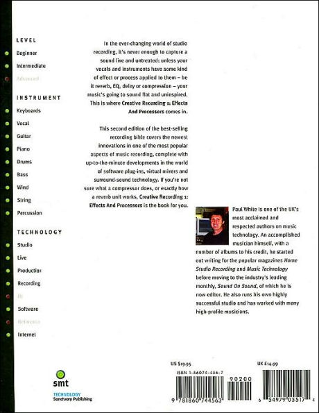 Creative Recording 1: Effects and Processors / Edition 2