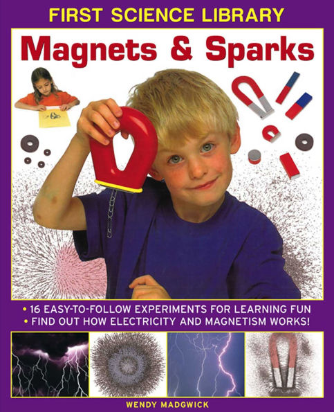 First Science Library: Magnets & Sparks: 16 Easy-To Follow Experiments For Learning Fun; Find Out How Electricity and Magnetism Works!