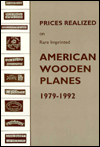 Prices Realized on Rare Imprinted American Wooden Planes: 1979-1992