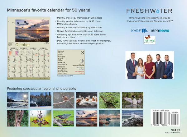 2026 Minnesota Weatherguide Environment Calendar and Almanac