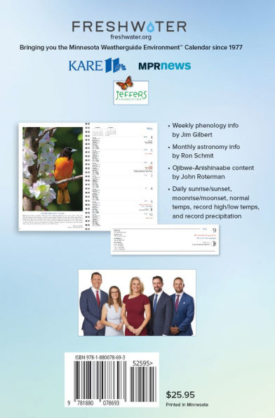 2026 Minnesota Weatherguide Environment Engagement Calendar