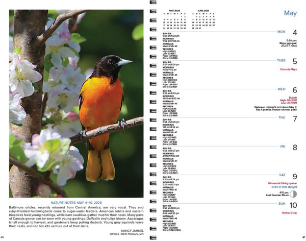 2026 Minnesota Weatherguide Environment Engagement Calendar