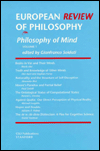 Title: European Review of Philosophy: Philosophy of Mind, Author: Gianfranco Soldati