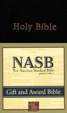 NASB Gift and Award Bible: New American Standard Bible Update, black imitation leather