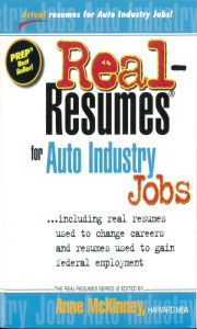 Title: Real-Resumes for Auto Industry Jobs, Author: Anne McKinney