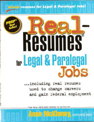 Title: Real-Resumes for Legal & Paralegal Jobs, Author: Anne McKinney