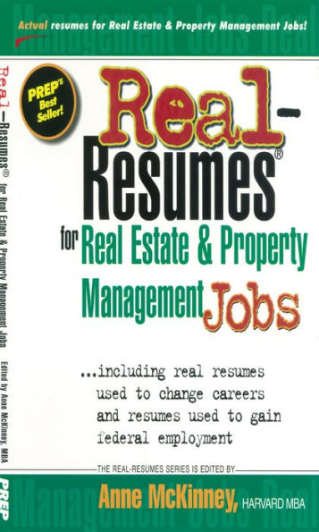 Real-Resumes for Real Estate & Property Management Jobs