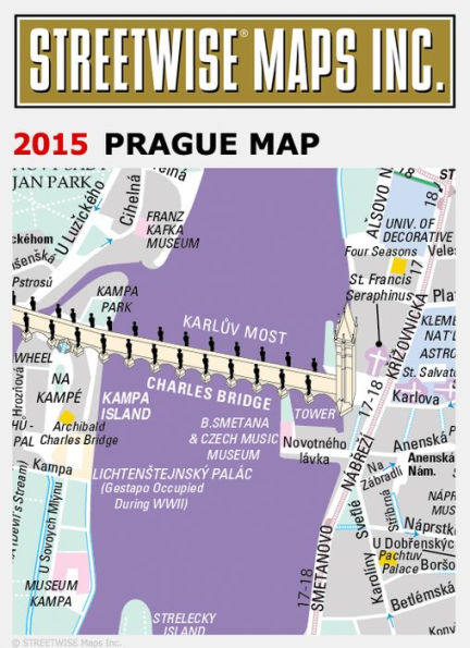 Streetwise Prague Map - Laminated City Center Street Map of Prague, Czech Republic - Folding Pocket Size Travel Map With Metro (2015)