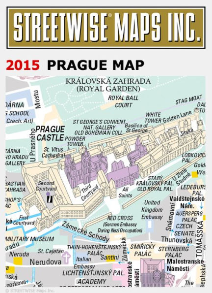 Streetwise Prague Map - Laminated City Center Street Map of Prague, Czech Republic - Folding Pocket Size Travel Map With Metro (2015)