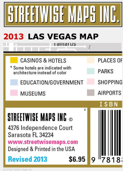 Guide Map of the Las Vegas Strip! laminated poster map: 9781601902115:  : Books