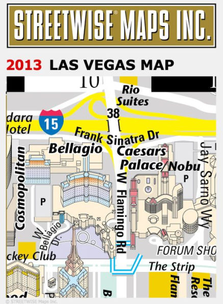 Folded Map: Las Vegas/ The Strip Street Map