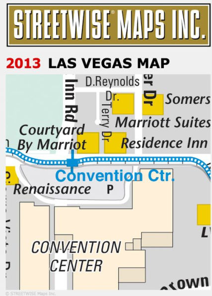 Streetwise Las Vegas Map - Laminated City Center Street Map of Las Vegas,  Nevada