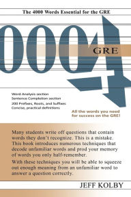 Title: GRE 4000, Author: Jeff Kolby