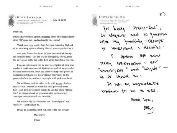 Dear Oliver: An Unexpected Friendship with Oliver Sacks