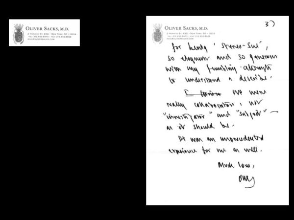 Dear Oliver: An Unexpected Friendship with Oliver Sacks