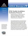 QIvp - HVAC Quality Installation Verification Protocols, Standard Number ANSI/ACCA 9 Qlvp - 2016