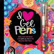 Title: I Heart Gel Pens: Draw, Play, and Dream with White Gel Pen on the Dazzling Dark Pages, Author: Nancy Panaccione