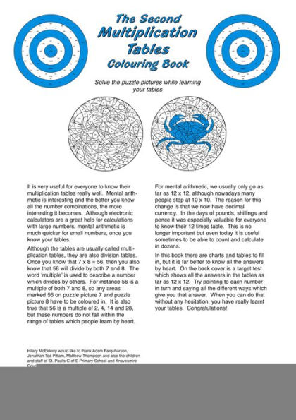 The Second Multiplication Tables Colouring Book: Solve the Puzzle Pictures While Learning Your Tables