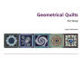 Alternative view 3 of Geometrical Quilts: 14 mathematical quilts to make