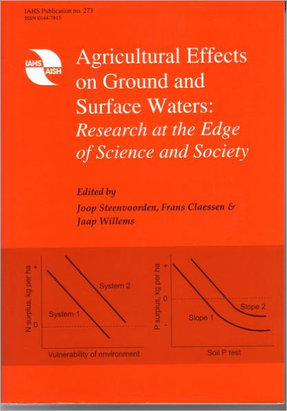 Agricultural Effects on Ground and Surface Waters: Research at the Edge of Science and Society