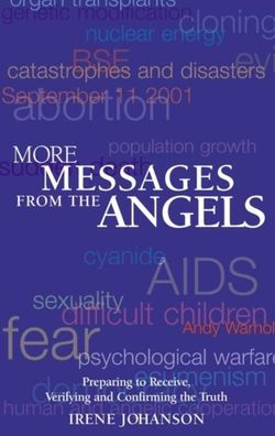 More Messages from the Angels: Preparing to Receive,Verifying and Confirming the Truth