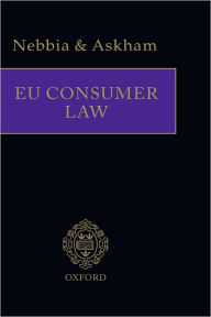 Title: EU Consumer Law, Author: Paolisa Nebbia