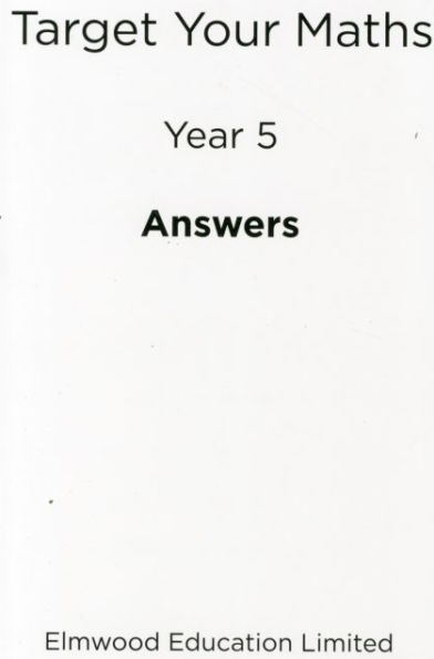 Target Your Maths Year 5 Answer Book
