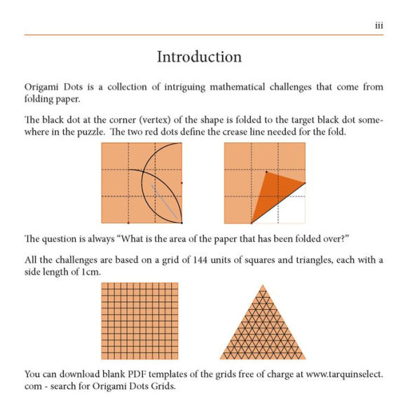 Origami Dots: Folding paper to explore geometry