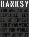 Alternative view 1 of Banksy: You Are an Acceptable Level of Threat