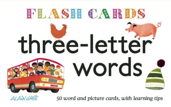 Three-Letter Words - Flash Cards