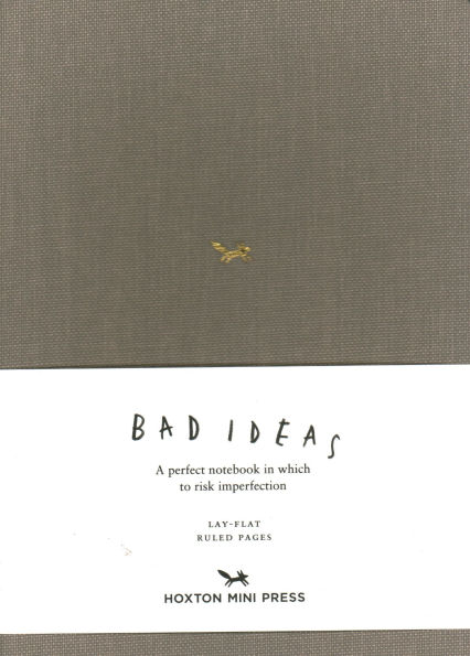 A Notebook for Bad Ideas: Grey/Lined: A perfect notebook in which to risk imperfection