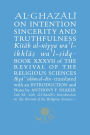 Al-Ghazali on Intention, Sincerity and Truthfulness: Kitab al-niyya wa'l-ikhlas wa'l-sidq