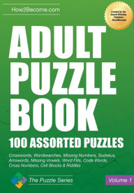 Title: Adult Puzzle Book: 100 Assorted Puzzles, Author: How2become