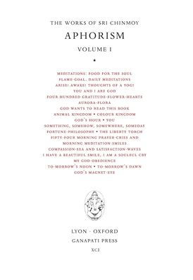 Sri Chinmoy: Aphorisms I